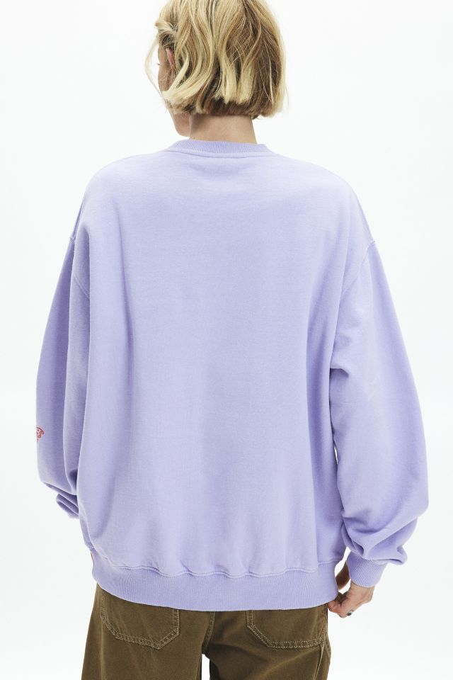 Think Positive Icon Graphic Crew Neck Pullover #3