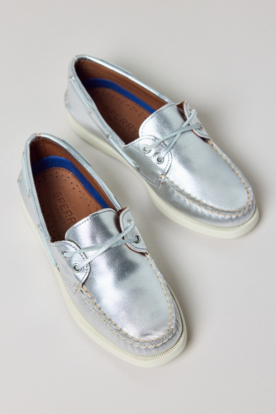 Sperry Women's Authentic Original 2-Eye Silver Boat Shoe Urban