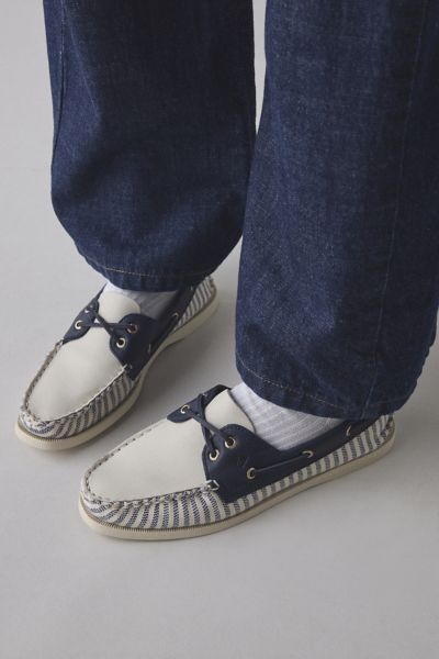 Sperry Women's Striped Authentic Original 2-Eye Boat Shoe