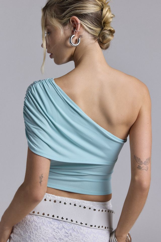 Silence + Noise Zoie Foldover One Shoulder Top #2