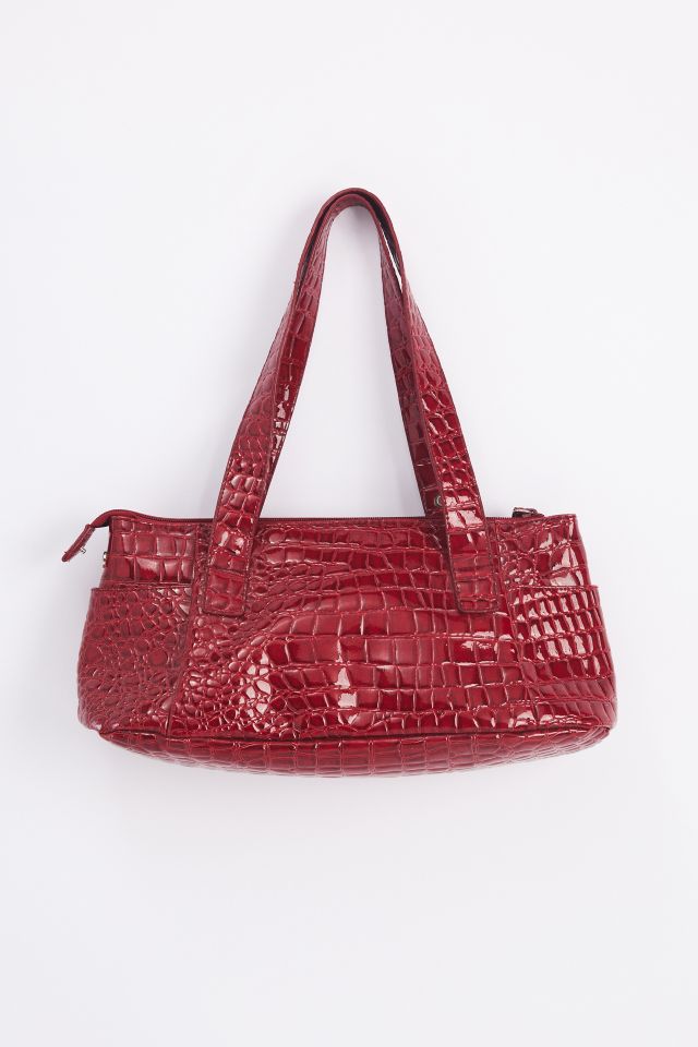 Vintage Faux Croc Purse #1