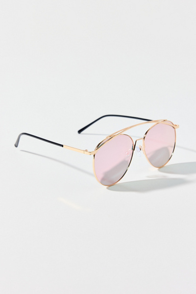 URBAN OUTFITTERS AVIATOR SUNGLASSES REFLEX SPRING TEMPLE AVIATOR SUNGLASSES UNSX UO Essential Aviator Sunglasses | Urban Outfitters main image 2