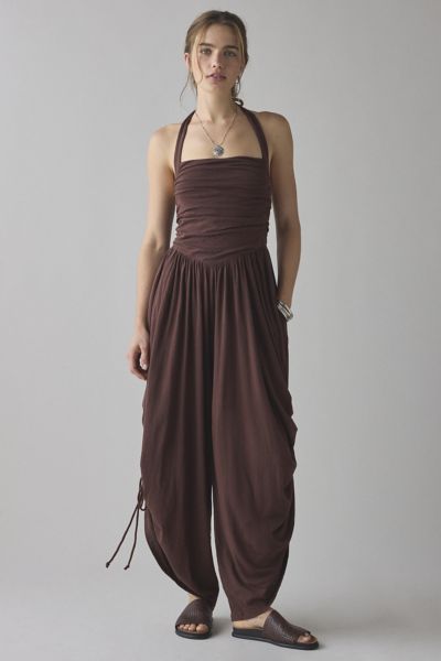 Out From Under Sunkissed Ruched Barrel Leg Jumpsuit