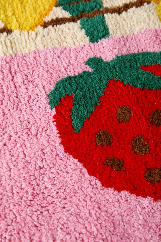 Tapis de bain tufté Jar-Din en forme de vase à fleurs #3