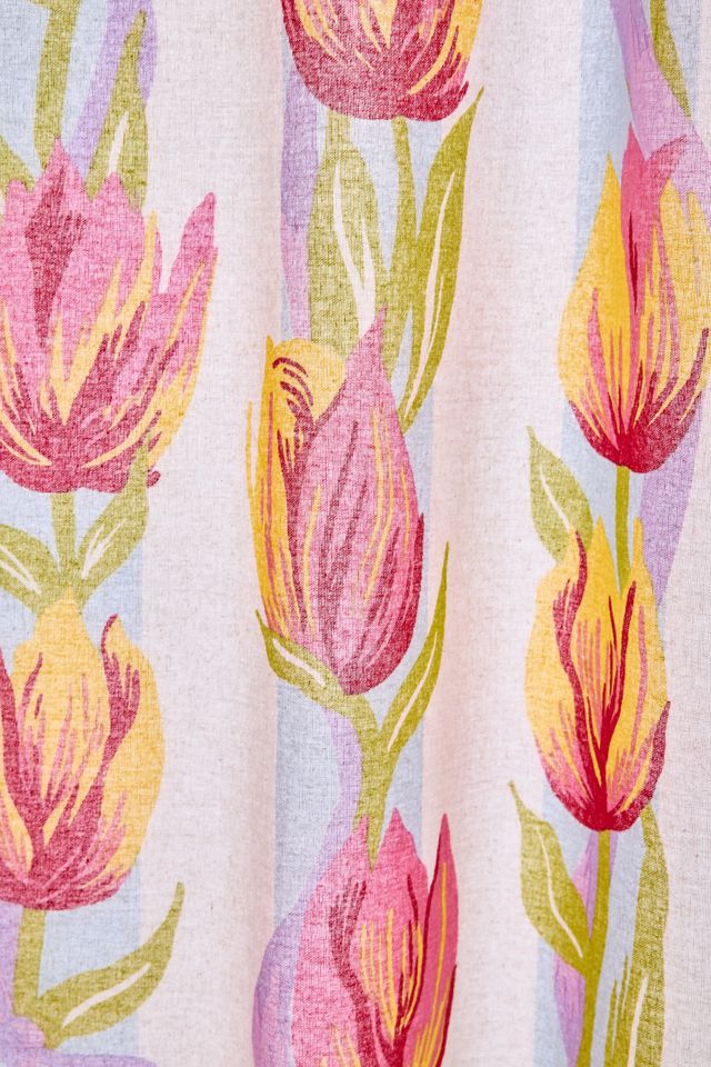Rideau de douche à motif de tulipes Kristin #1