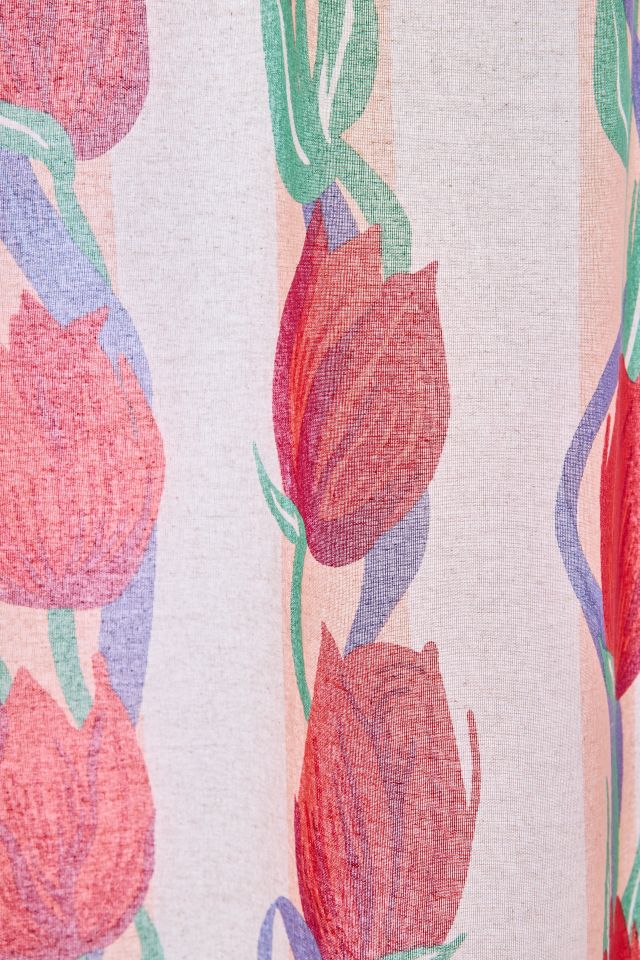 Kristin Tulip Patterned Shower Curtain #1