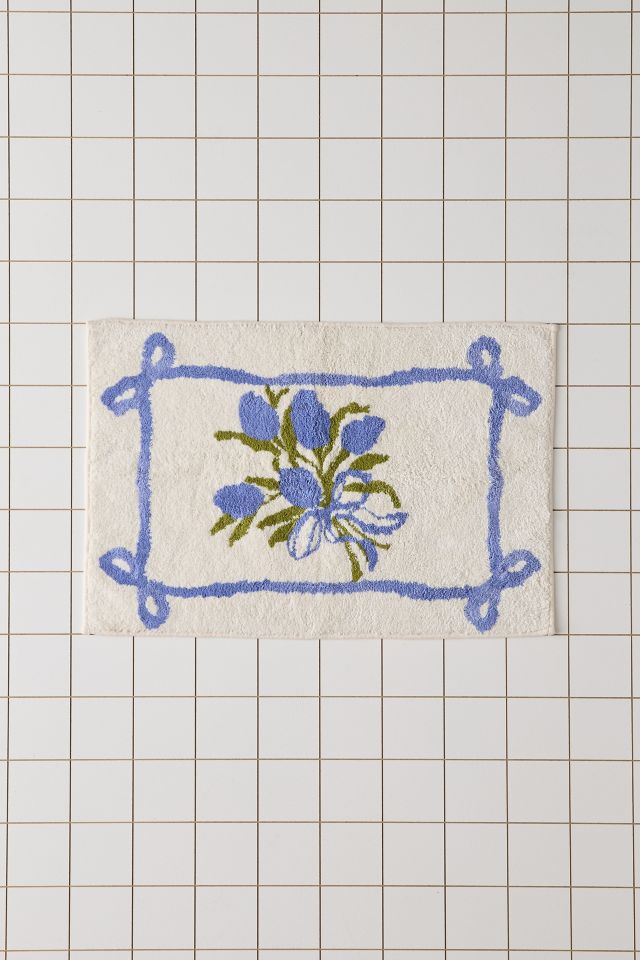 Tulip Bunch Plush Tufted Bath Mat #1