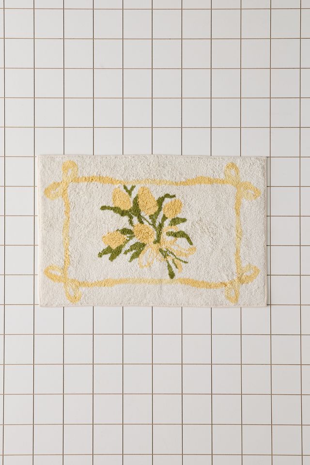 Tulip Bunch Plush Tufted Bath Mat #1