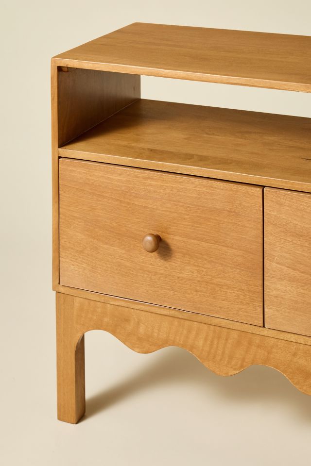 Everly Scallop Media Storage Cabinet #2