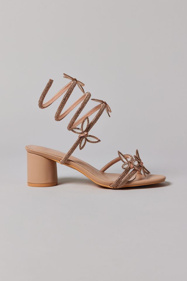 Azalea Wang Quinton Butterfly Ankle Wrap Sandal #1