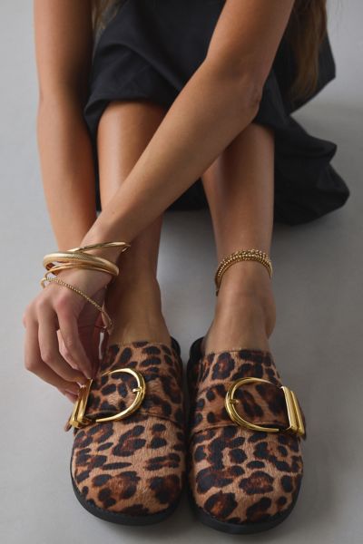 Azalea Wang Archibald Leopard Print Clog