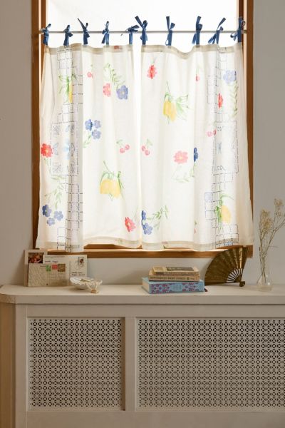 Fruit Lattice Patterned Café Curtain Set