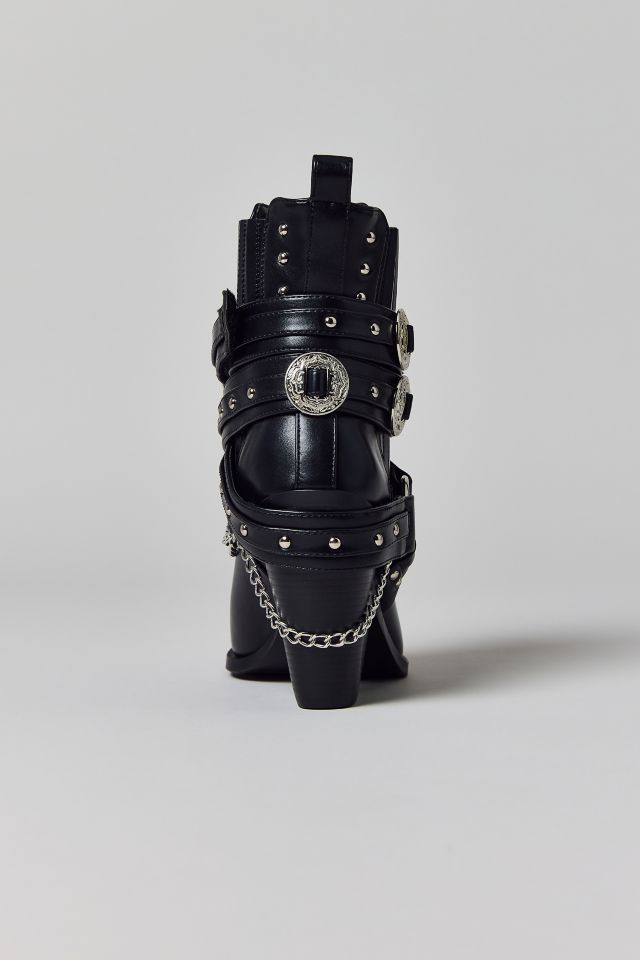 Azalea Wang Riggins Harness Cowboy Boot #4