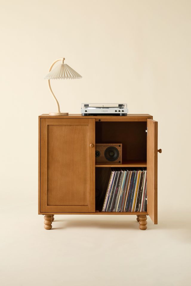 Clara 2-Door Wood Storage Cabinet #1