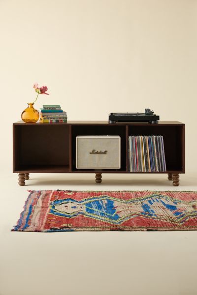 Urban Outfitters Clara Low Media Storage Console In Walnut At  In Brown