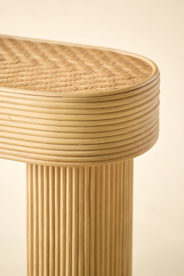 Zoe Rattan Bamboo Console Table #2