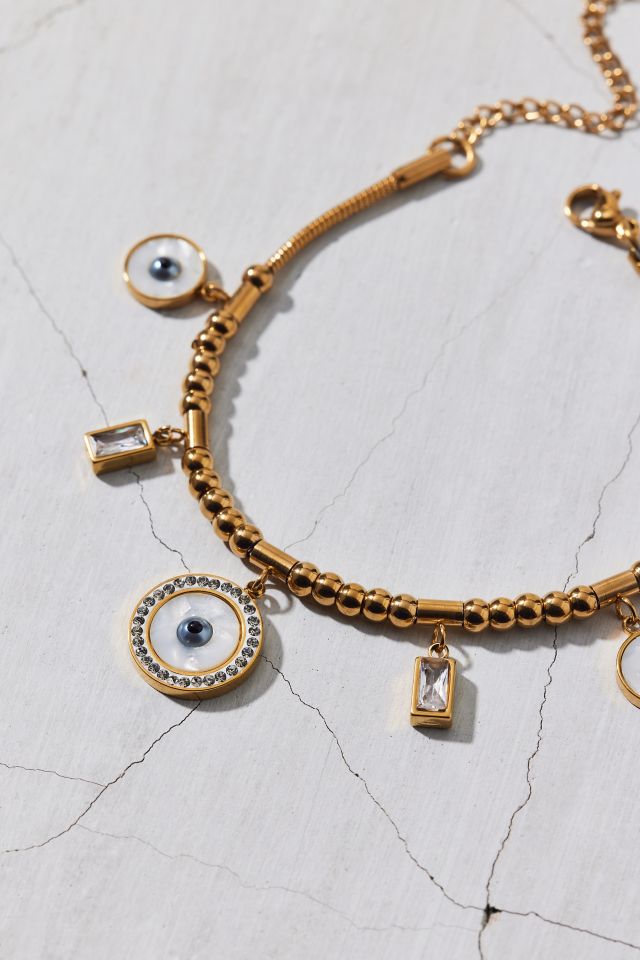 Bracelet Charme pour les Yeux Imperméable avec Strass #1