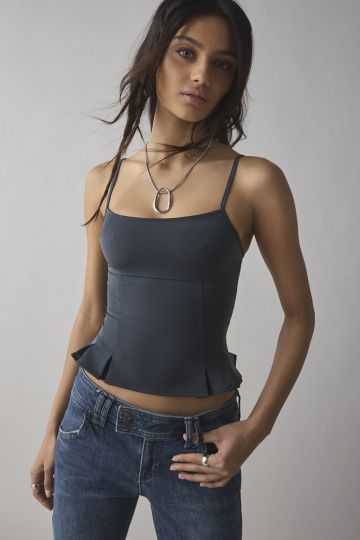 Edikted Fiore Eyelet Tie Front Top