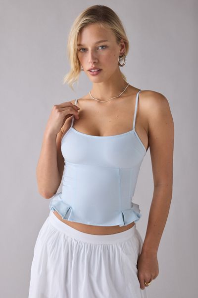 Silence + Noise Good Luck Peplum Cami