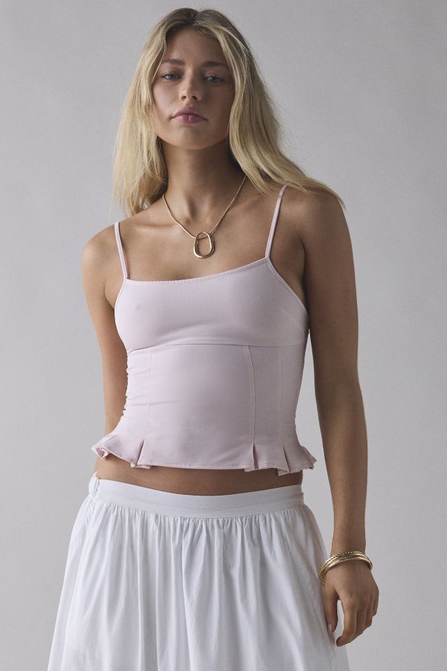 Silence + Noise Good Luck Peplum Cami #3