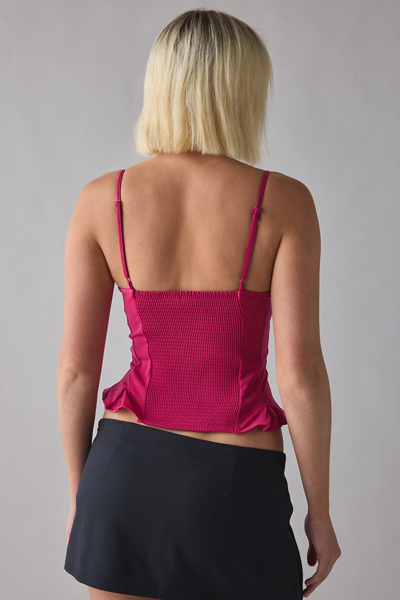 Silence + Noise Good Luck Peplum Cami