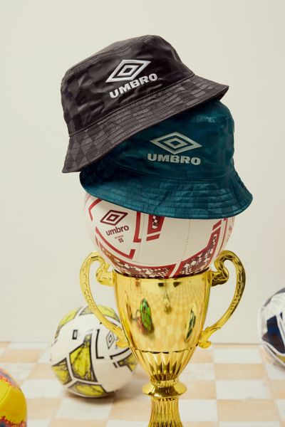 Umbro Checkerboard Bucket Hat In Black Beauty/white, Men's At Urban Outfitters In Black Beauty/white