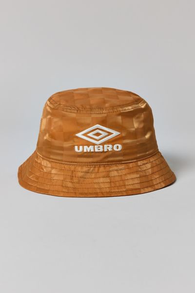 Umbro Checkerboard Bucket Hat In Biscuit/soft Silt, Men's At Urban Outfitters In Biscuit/soft Silt