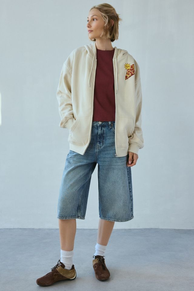 Kimchi Blue Junk Food Graphic Zip-Up Hoodie Sweatshirt #1