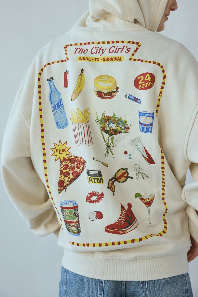 Kimchi Blue Junk Food Graphic Zip-Up Hoodie Sweatshirt #2