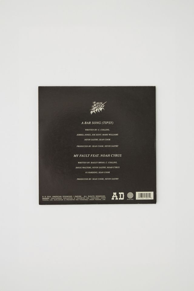 Shaboozey - A Bar Song (Tipsy)/My Fault (ft. Noah Cyrus) UO Exclusive 7-Inch Single #2