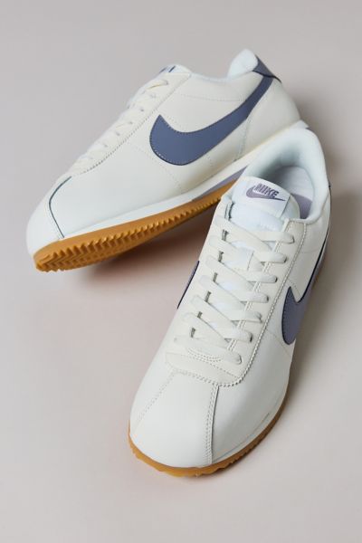 Nike Men's Cortez Leather Sneaker In Sail/gum Yellow/cement Grey, Men's At Urban Outfitters