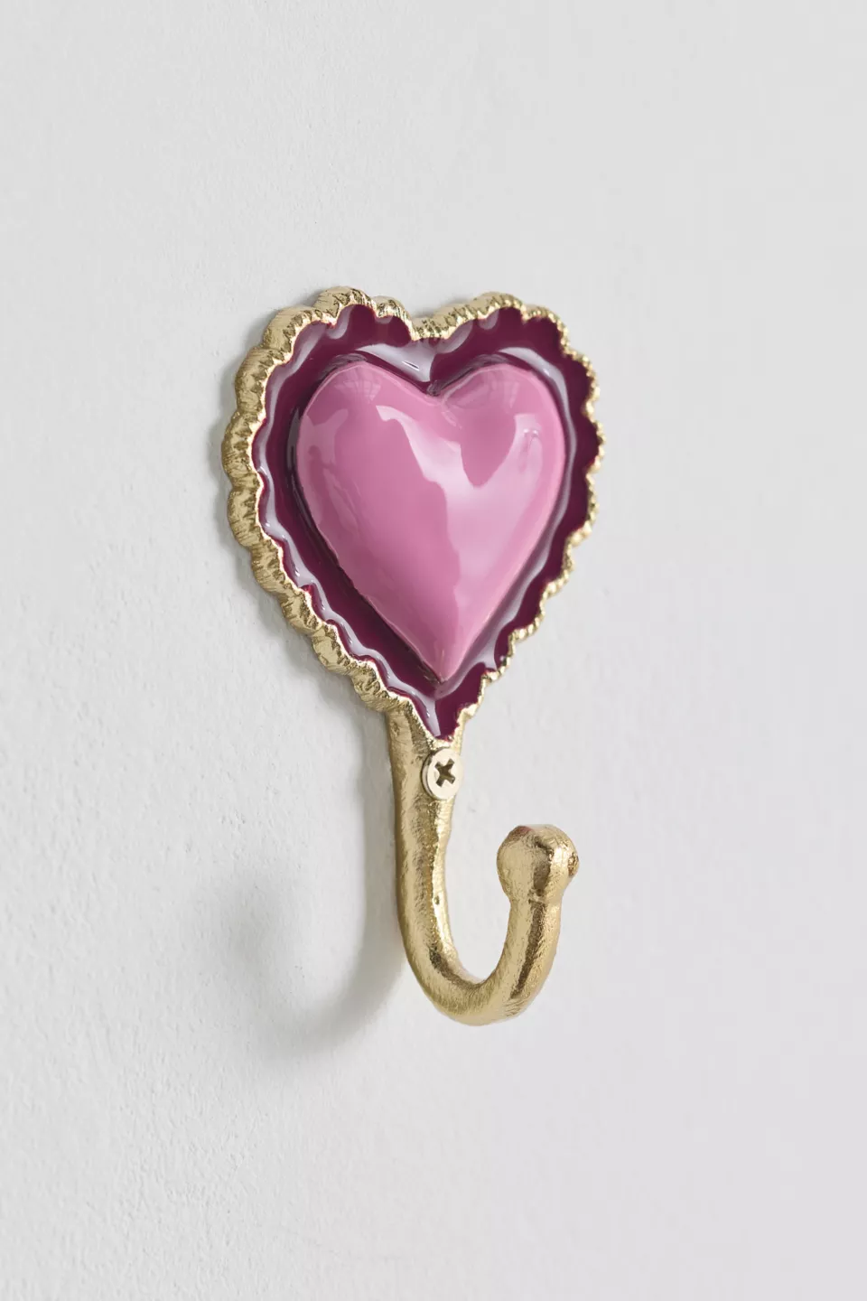 Doily Heart Metal Wall Hook