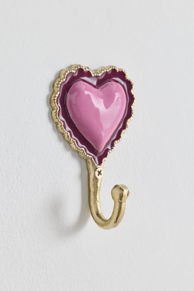 Doily Heart Metal Wall Hook #1