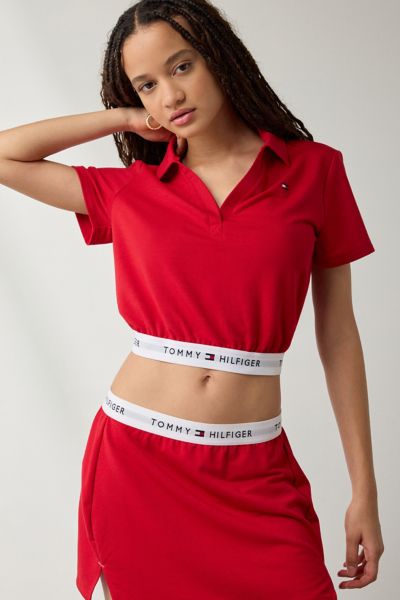 Out From Under X Tommy Hilfiger Cropped Polo Top
