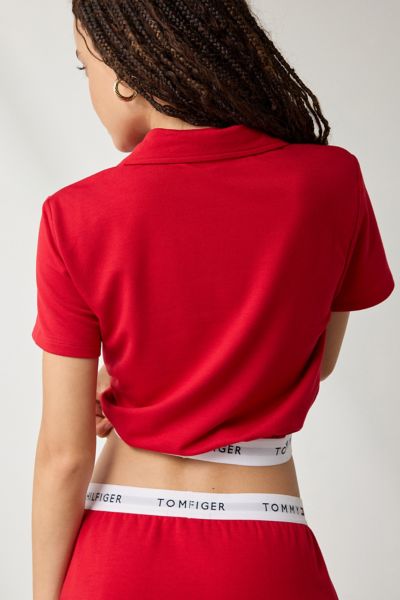 Out From Under X Tommy Hilfiger Cropped Polo Top
