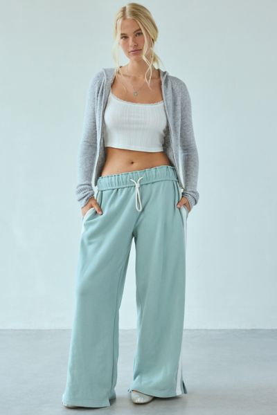 OUT FROM UNDER HOXTON DOUBLE STRIPE SWEATPANT IN SLATE, WOMEN'S AT URBAN OUTFITTERS 
