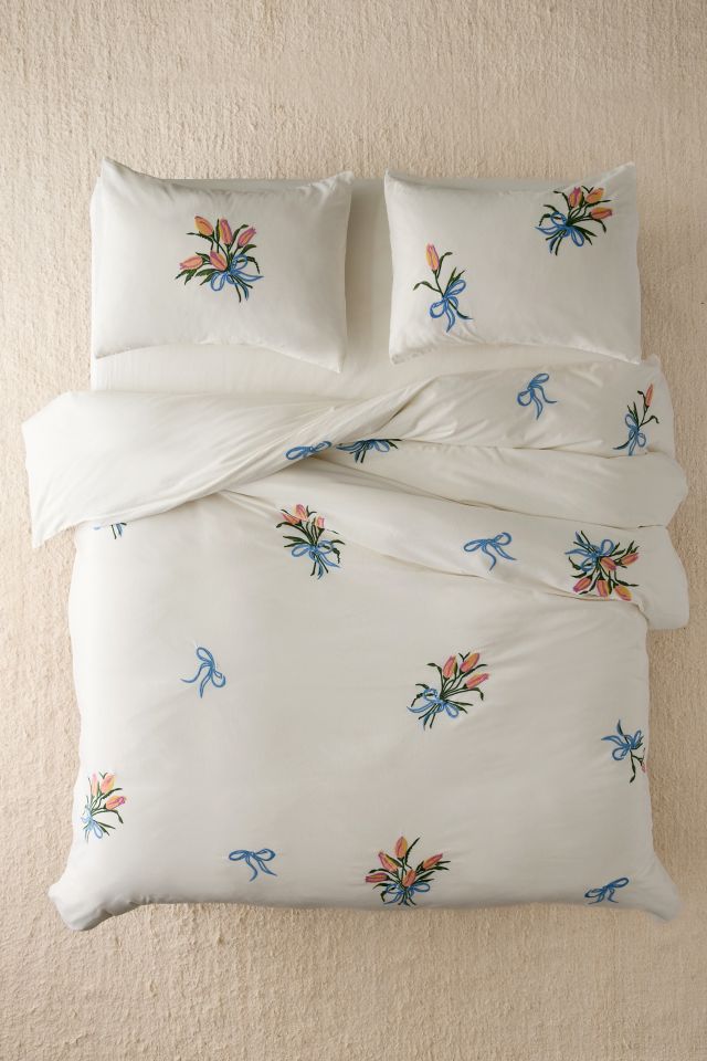 A Bouquet For You Floral Embroidered Duvet Cover #2