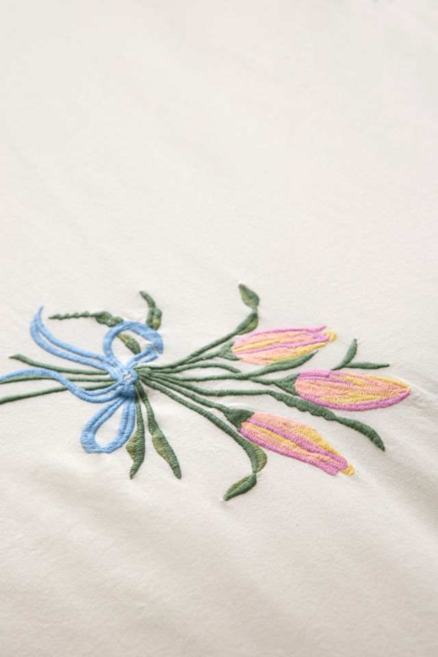 A Bouquet For You Floral Embroidered Duvet Cover #3