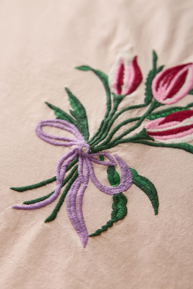 A Bouquet For You Floral Embroidered Duvet Cover #2