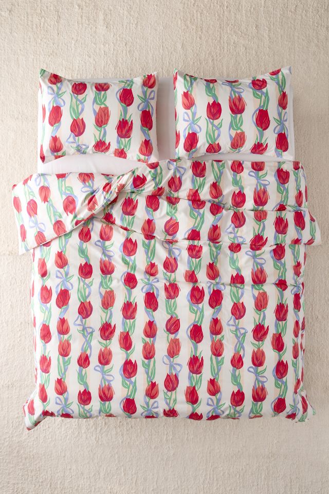 Kristen Tulip Floral Duvet Cover Set #2