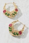 Belladonna Statement Rose Hoop Earring
