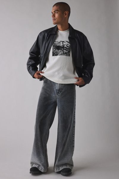 Bdg Cone Relaxed Fit Jean In Cat Scratch, Men's At Urban Outfitters In Gray