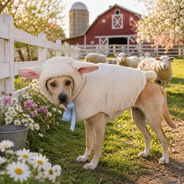 Sheep Halloween Pet Costume #2