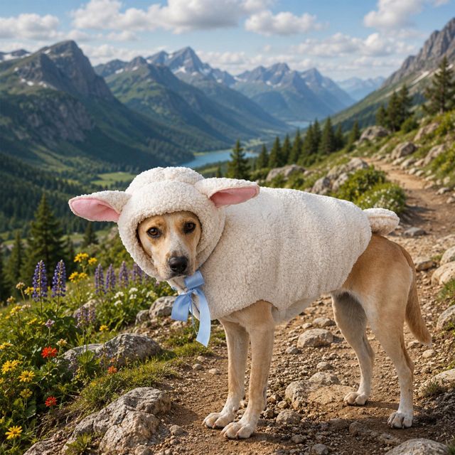 Sheep Halloween Pet Costume #4