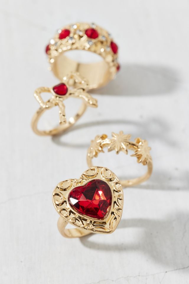 Aphrodite Rhinestone Ring Set #1