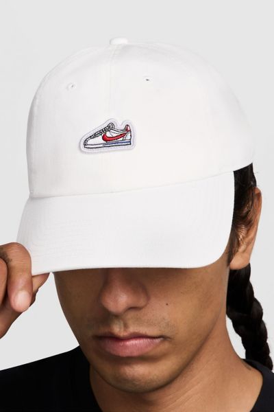Nike Club Unstructured Cortez Patch Hat In White, Women's At Urban Outfitters