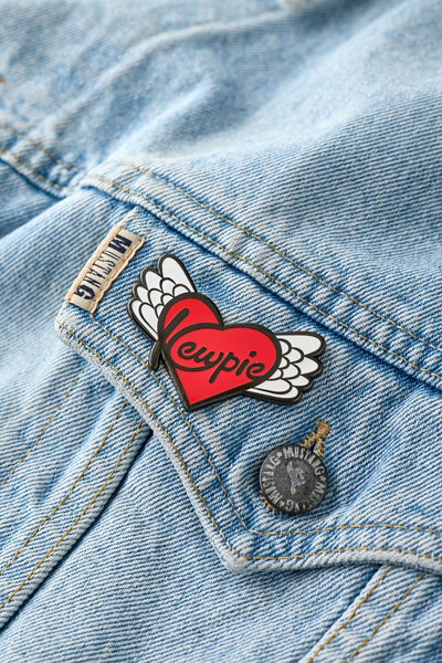 Kewpie X ONCH Heart Enamel Pin | Urban Outfitters