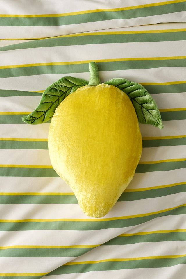 Coussin décoratif en velours en forme de fruit #1