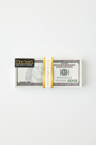 Cash Shaped Sticky Notepad | Urban Outfitters