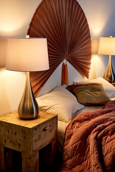 Urban Outfitters Modern Chrome Table Lamp - Set Of 2 In Silver At